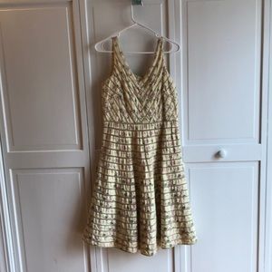 Lithe anthropology tea dress 8 fit flare anthro